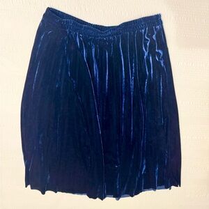 Velvet Skirt in Royal Blue